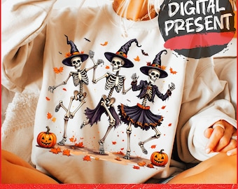 Dancing Skeleton Png, Halloween Png, Halloween Costume, Pumpkin Png, Retro Halloween Png, Spooky Season Png, Pumpkin, Halloween Skeletons