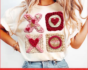faux yarn Valentine Day xoxo png, Valentine png, Valentines day Png, xoxo png, valentine png designs, Coquette Valentine Png Trendy Vday