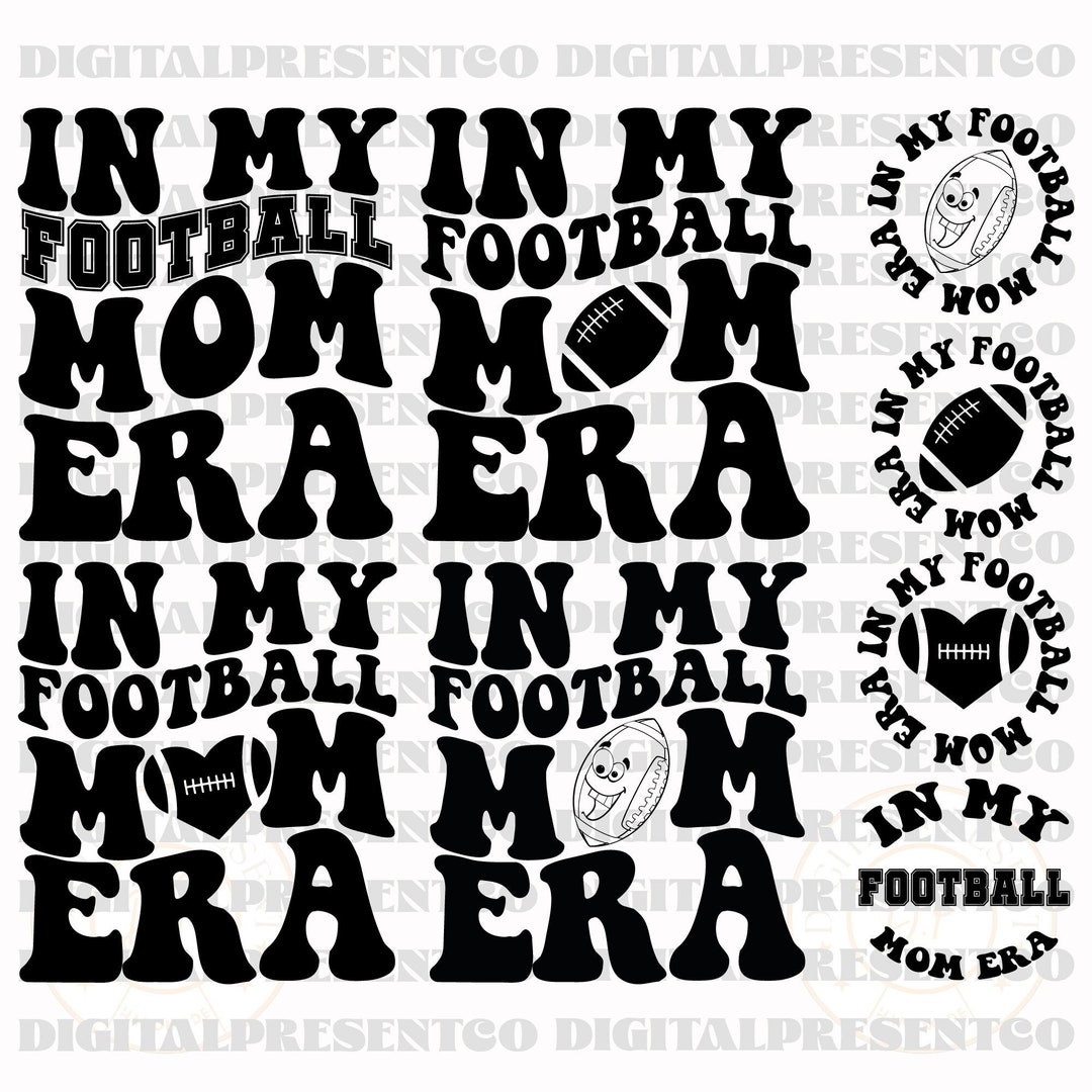 In My Football Mom Era SVG PNG Bundlefootball Mom - Etsy