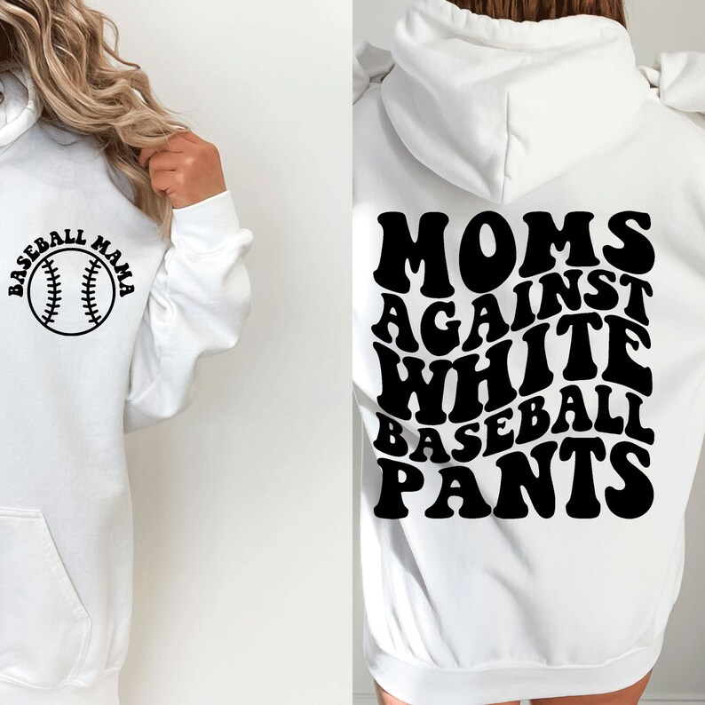 Moms Against White Baseball Pants Svg, Baseball Svg Png Pdf, Funny Baseball quote Cut File, For Shirt, Mug, Cricut image 5