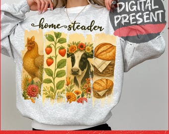 Homesteader Png | Watercolor Brushstroke Homestead Mama digital download | Chicken Lover PNG | Farmer's Market Design | Farm life png