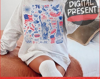 Retro America Coquette PNG, Preppy 4 de Julho PNG, Dia da Independência PNG, Vintage EUA PNG, Dia da Independência PNG, Terra da Liberdade