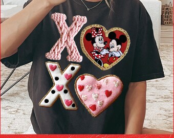 Xoxo Couple Mouse Latch Hook Yarn Crochet Png, Trendy Valentine Png, Coquette Valentines Png, valentine's Heart Png, Digital Download