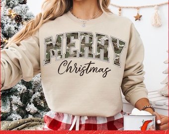 Camo Merry Christmas Png, Camo Merry Varsity Sublimation Design Downloads, Christmas Shirt Design, Digital Download