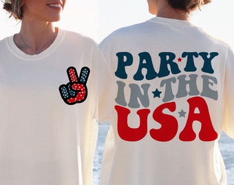 Party in the USA svg, 4th of July svg, 4th of July png, Usa Sublimation, 4th Of July Shirt Design, Retro Smiley Face png, usa svg, Retro svg