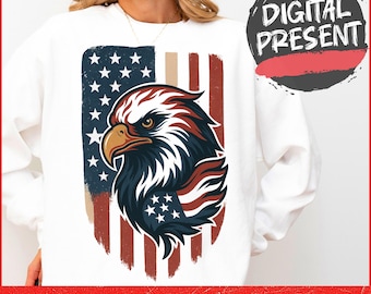 American Flag Png, Eagle American Flag Png, Eagle Png, Eagle Through Flag Png, Eagle Shirt, USA Patriotic Png, 4th of July, Memorial Day Png