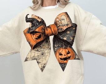 Floral Fall Ghost Coquette Png, Boho Halloween Pumpkin Png, Retro Spooky Coquette Halloween Png, Vintage Autumn Shirt Design