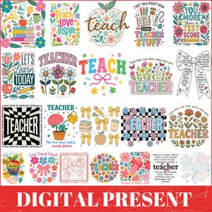 Teacher Sublimation Png Bundle, Teacher Shirt Png Bundle,Boho Teacher Png Bundle, Teacher Png Bundle,Teacher Appreciation Bundle,Teacher Png