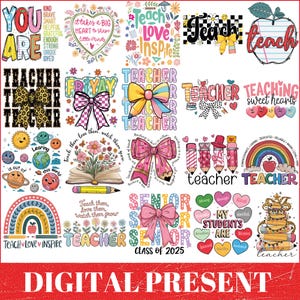 Retro Teacher Png Bundle, Teacher Png, Teacher Appreciation, Teacher Sublimation design, Teacher shirt Png, Teacher vibes png, Png Bundle