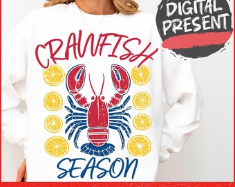 Crawfish Season PNG Retro Crawfish Png Funny Summer Crawfish vintage shirt design Crawfish Coquette Fisherman aesthetics Dtf Png ORIGINAL