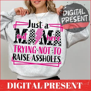Solo una mamma qui png, Mamma divertente png, Mamma impertinente png, Mamma sarcastica della maternità png, mamma a scacchi png, Mamma alla moda png, Regalo per la festa della mamma