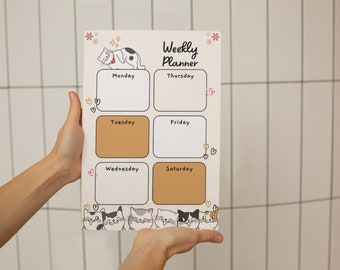 Dijital Planner, With Kitty Stickers Planner