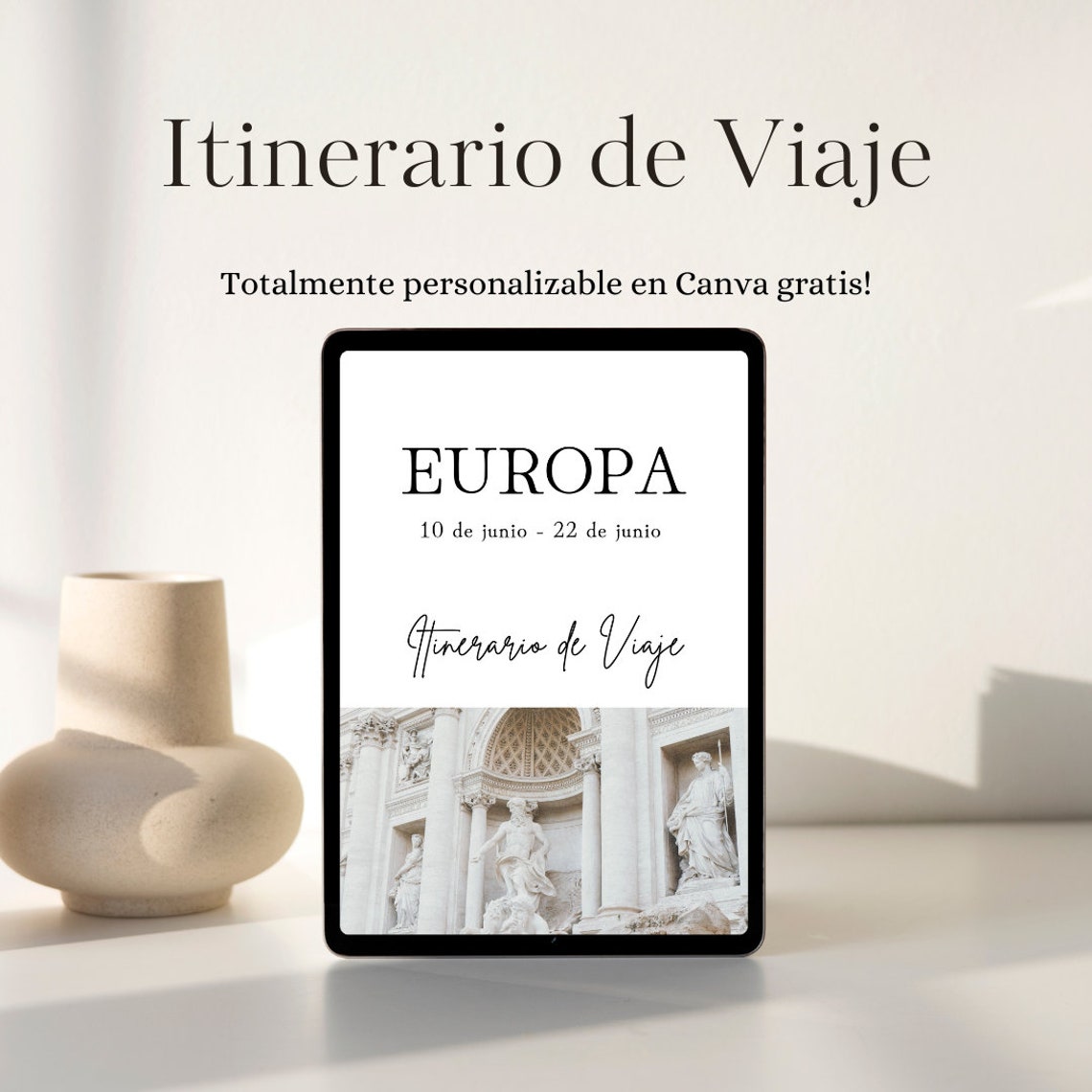 Itinerario De Viaje, Plantilla Para Itinerario De Viaje, Spanish Travel ...