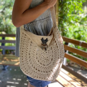 schöne Schultertasche aus Lace Strick, mit Taschen, ästhetisch, Handtasche, Alltag, Reise, Schule, Geschenk, Sommer