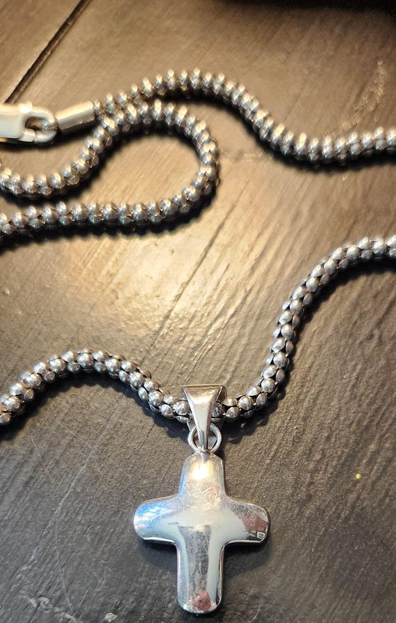 Vintage Silpada Sterling Silver Solid Cross Penda… - image 5