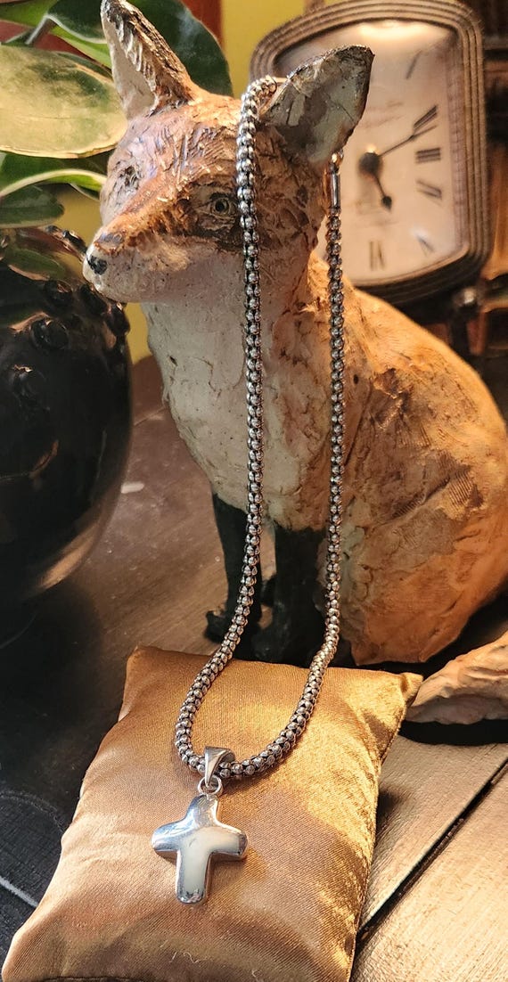 Vintage Silpada Sterling Silver Solid Cross Penda… - image 1