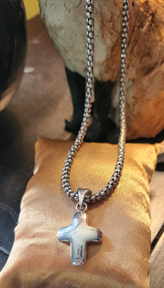 Vintage Silpada Sterling Silver Solid Cross Penda… - image 2