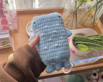 Handcrafted Crochet Whale Pouch | Multi-use Camera Sleeve Bag