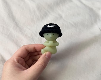 Sombrero de pescador Nike Smiski de crochet