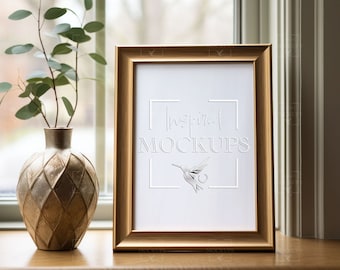 Cozy Interior 5x7 Frame Mockup, Poster Mockup, Frame Mockup, Wall Art Mockup, Vertical Frame Mockup, Interior Mockup, Smart Object Mockup