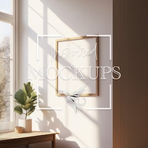 Modern Frame Interior Mockup, Mockup Frame, Poster Mockup, Wall Art Mockup, Digital Frame Mockup, Interior Mockup, A ISO Ratio Frame Mockup
