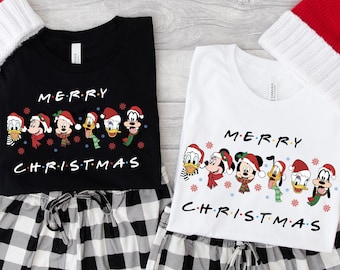 Disney Merry Christmas TShirt, Disney Family Shirts, Disney Holiday Shirt, Disney Christmas Pajamas, Matching Disney Shirts, Christmas Gifts