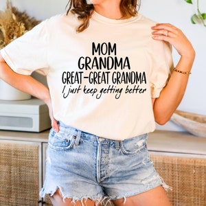 Comfort Color Great Grandma Shirt, Mothers Day Shirt,Great Grandma Shirt,Mothers Day Shirt,Great Grandma Gift,Great Grandma Baby Reveal Tee