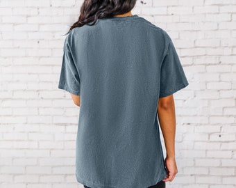 Comfort Colors Blank Shirt C1717 Oversized tee ,Unisex Trendy Vintage Style Shirt, Vintage 100% Cotton  Soft Worn Shirt  ,DIY Blank tee