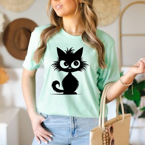 Black Cat Shirt, Funny Cat T-Shirt, Cat What Shirt, Black Cat Shirt, Cat Lovers Shirt, Gift Tee For You And Your Family