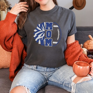 Comfort Colors Shirt\ Football Mom and Cheer Mom Shirt, Cheer Mom Shirt, Football Mom Shirt, Game Day Football Shirt, Cheerleader Mom Tee