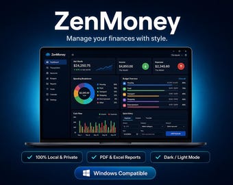 ZenMoney: Premium Personal Finance Software | Minimalist Desktop Budget Tracker | Offline & Secure Money Management Tool