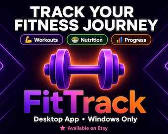 FitTrack — Windows Fitness Tracker | Workout Log, Stats & PDF/Excel Export
