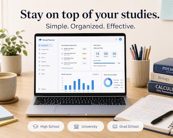 StudyPlanner Windows App | Student Assignment Tracker, Exam Planner & Budget Manager | Instant Digital Download
