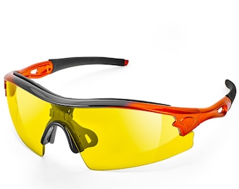 ToolFreak Safety Glasses Yellow Lens UV & Impact Rated to EN166 EN170 with Accessories