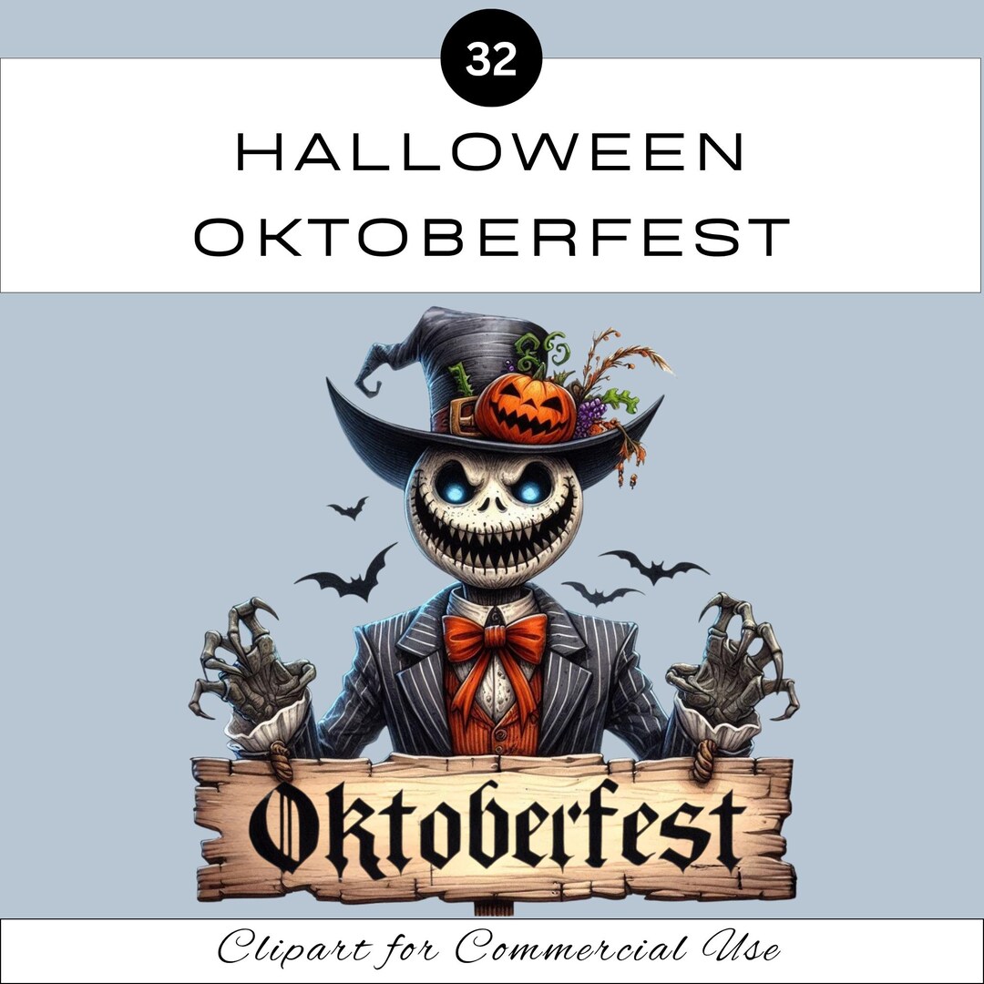 Halloween Oktoberfest Clipart PNG Bundle | Beerfest Sublimation | Junk ...