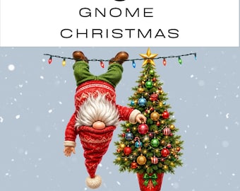 Weihnachtswichtel-Clipart-Paket | Aquarell-PNG | 300 dpi | Sofortiger digitaler Download | Kommerzielle Nutzung