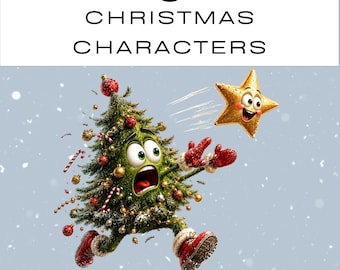Weihnachtsmotive PNG-Clipart-Bundle | Junk Journal | Scrapbooking | Sofortiger digitaler Download | Kommerzielle Nutzung