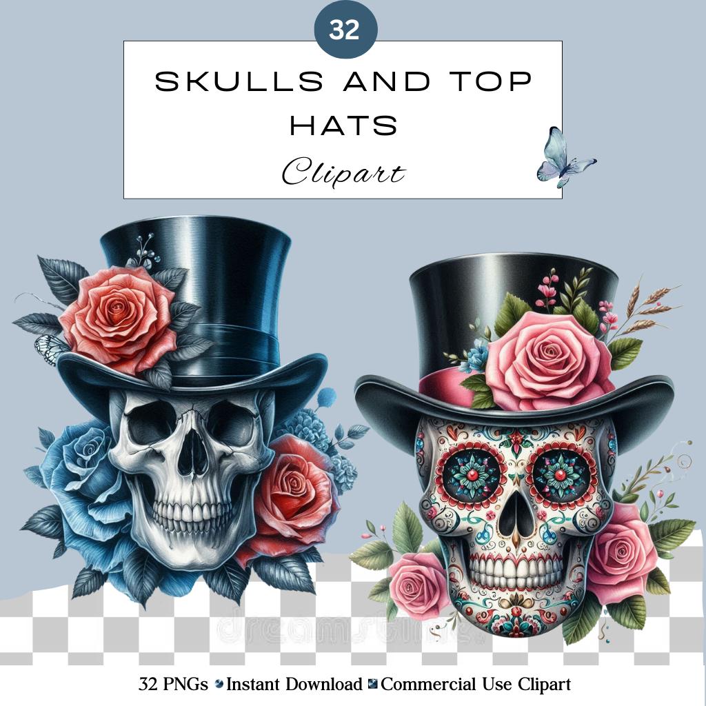 Skulls and Roses Hat - Etsy Skulls and Roses Hat - Etsy