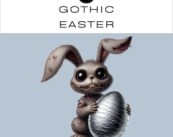 Gothic Easter Clipart PNG Bundle | Junk Journal Scrapbooking | Classroom | Commercial Use