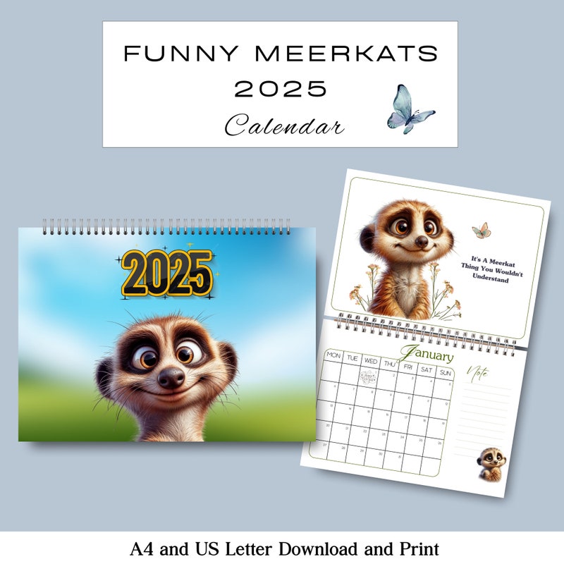 2025 Calendar Clipart - Etsy
