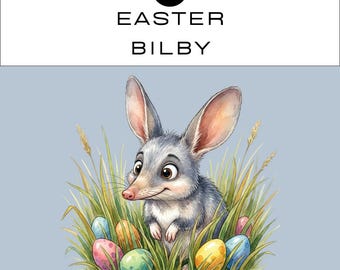 Easter Bilby Clipart PNG Bundle | Watercolour Junk Journal Scrapbook | Classroom | Commercial Use