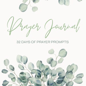 Prayer Journal - Bible Journal - Prayer Notebook - Bible Journal - Bible Study  - Prayer Guide - Bible Study Template - Spiritual Wellness