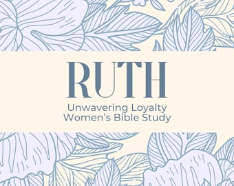 Ruth Bibelstudie - Bibelstudieguide - Bibelstudiedagbok - Utskrivbar - Bibelstudiearbetsblad - Bibelstudieanteckningar - Gåva - Omedelbar