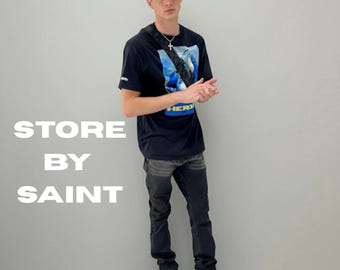 Black Baggy Flare Jeans: Oversized Streetwear Denim Trousers Y2K