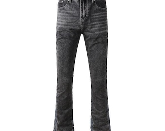 Black Flare Jeans Men: Baggy Oversize Streetwear Denim