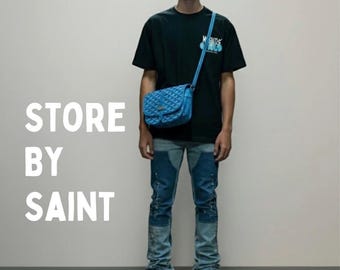 Two-Tone Patchwork Flare Jeans: Y2K Bicolor Denim