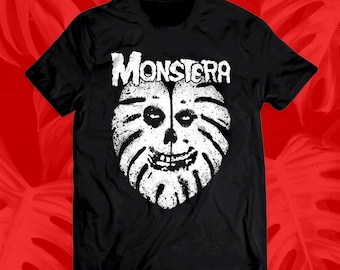 Monstera Cool Plant Shirt Plant T Shirt Skull Plant Lover Gift Idea Cool Plant Mom Punk tshirt Unisex Sizing