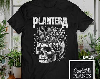 Succulent Metal Skull Plant Shirt Plant Lover Vulgar Display of Plants Gift Idea Grunge Punk Metal Head Merch Unisex Sizing