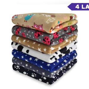 4-lagige Fleece-Meerschweinchen-Einlage: Wasserdichtes kleines Haustierkäfig-Pad