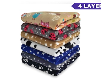 4-Layer Fleece Guinea Pig Liner: Waterproof Small Pet Cage Pad
